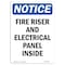 Signmission OSHA Notice, 5" Height, Fire Riser And Electrical Panel Inside Sign, 5" X 3.5", Portrait OS-NS-D-35-V-12648 - alternate 1